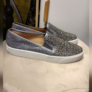 Studded sparkle shoes INC slip on 8